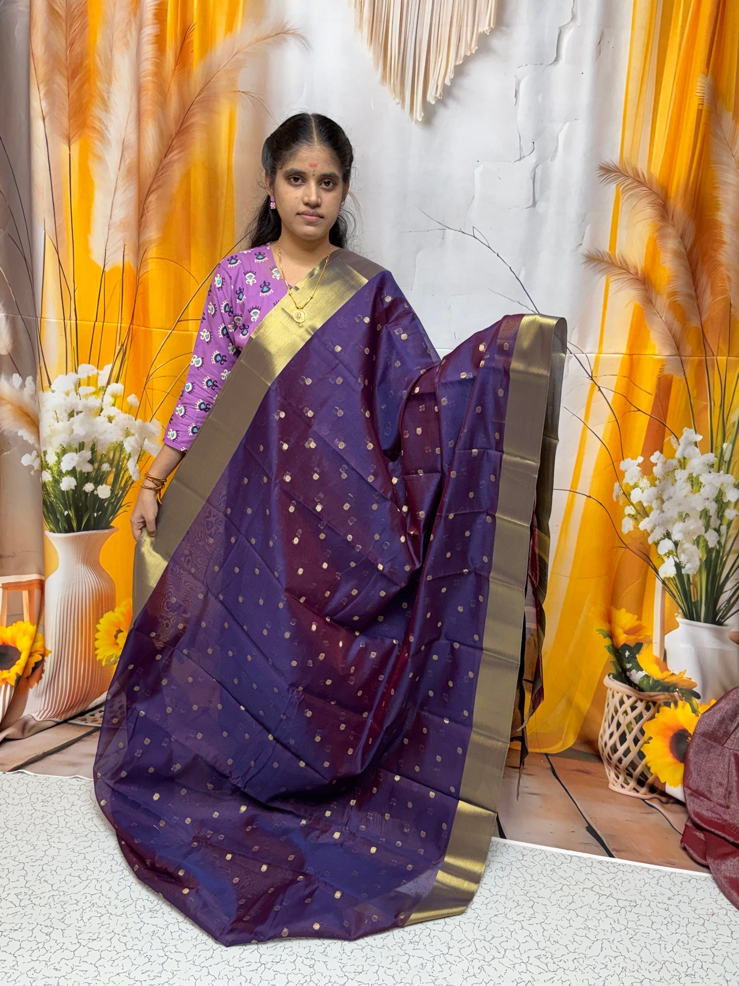 Nayanthara inspired cotton saree