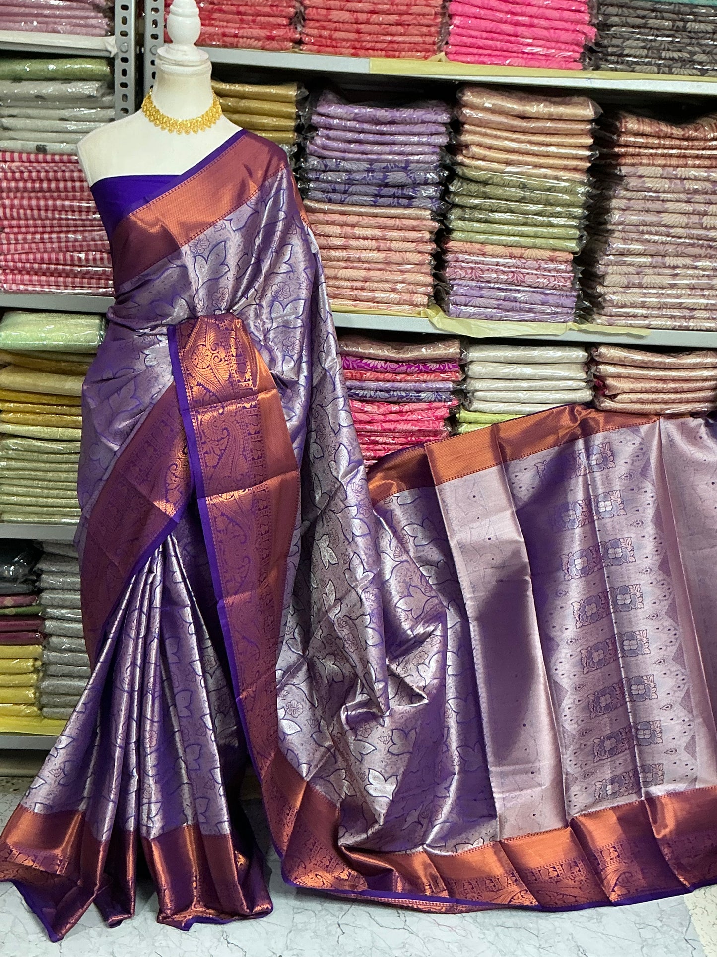Semi Kanchipuram Silk Saree