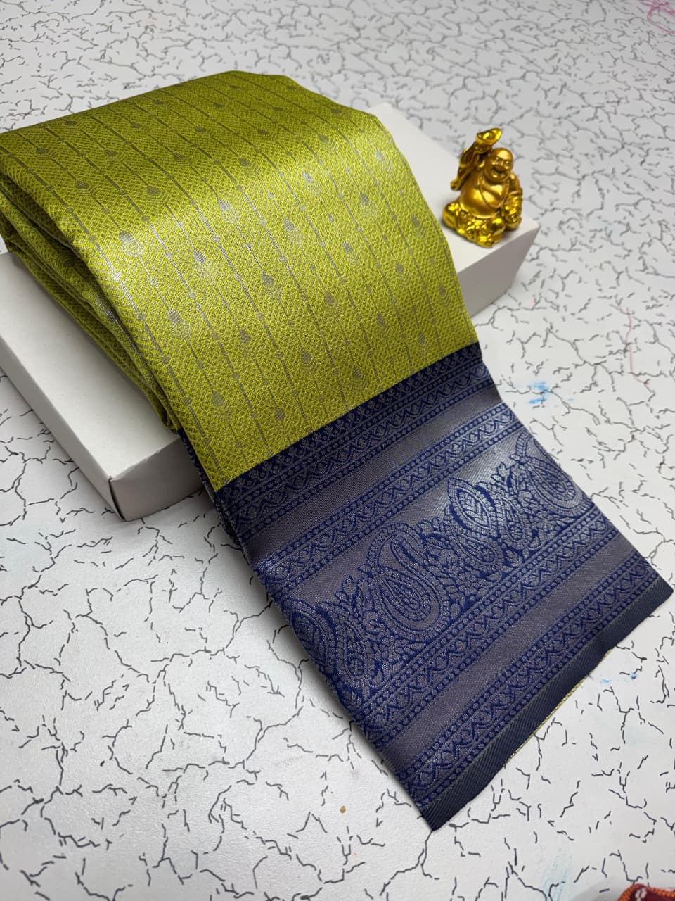 Silver bridal saree