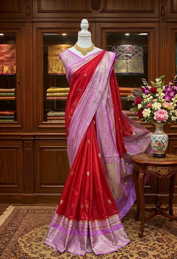 Warm silk saree