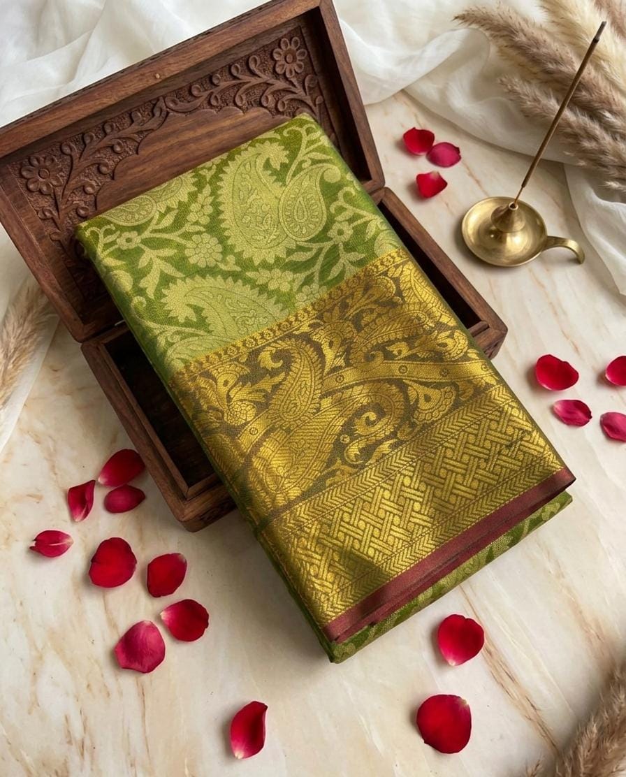 One gram gold saree