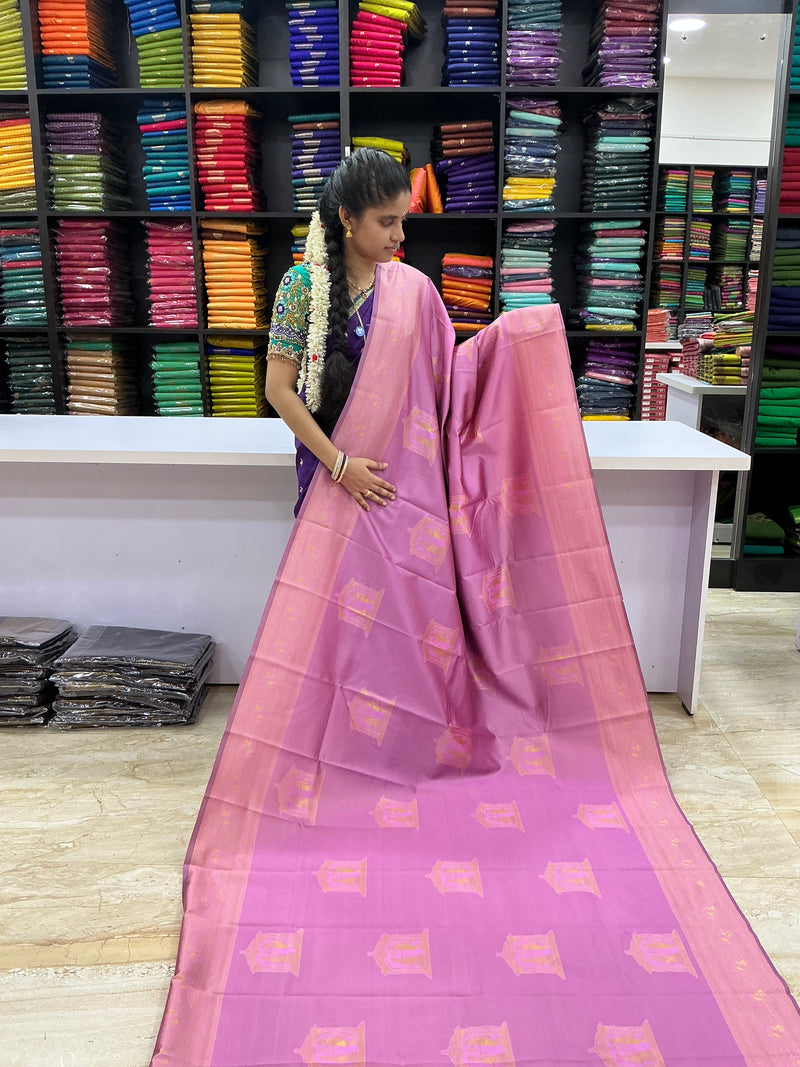 Pallaku soft silk | Best Selling Sarees | Offer at Just @350+shipping | Pink with teal green contrast | Sri Nandhini Tex | Code ; SNTPAOS50
