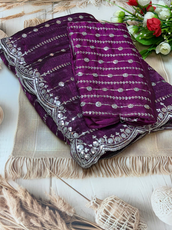 Premium Space Silk Saree
