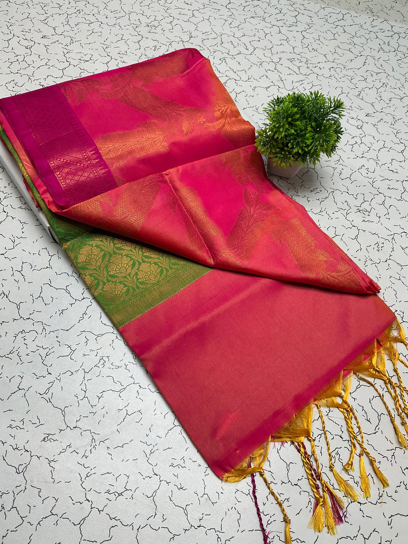 Premium semi Kanchipuram soft silk sarees