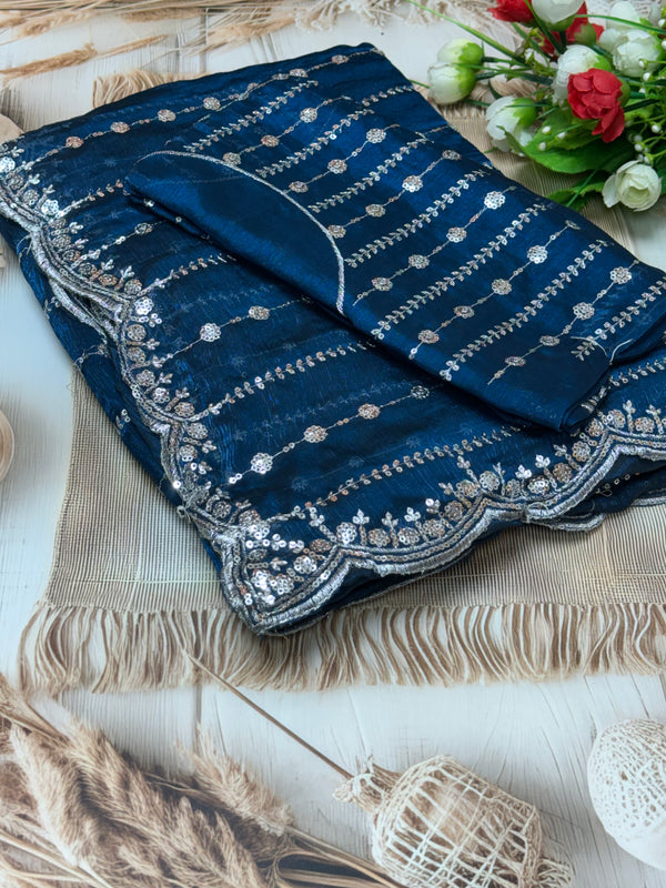 Premium space silk saree