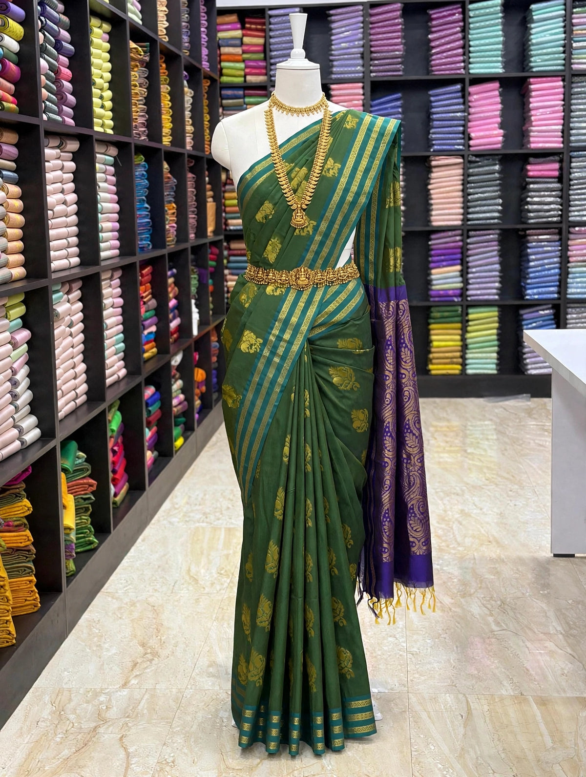 Elegant Elampillai Silk Cotton Sarees✨Beautiful traditional silk cotton sarees with rich zari weaving, contrast borders and graceful pallu designs.