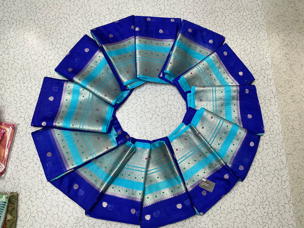 Semi Kanchipuram soft silk sarees