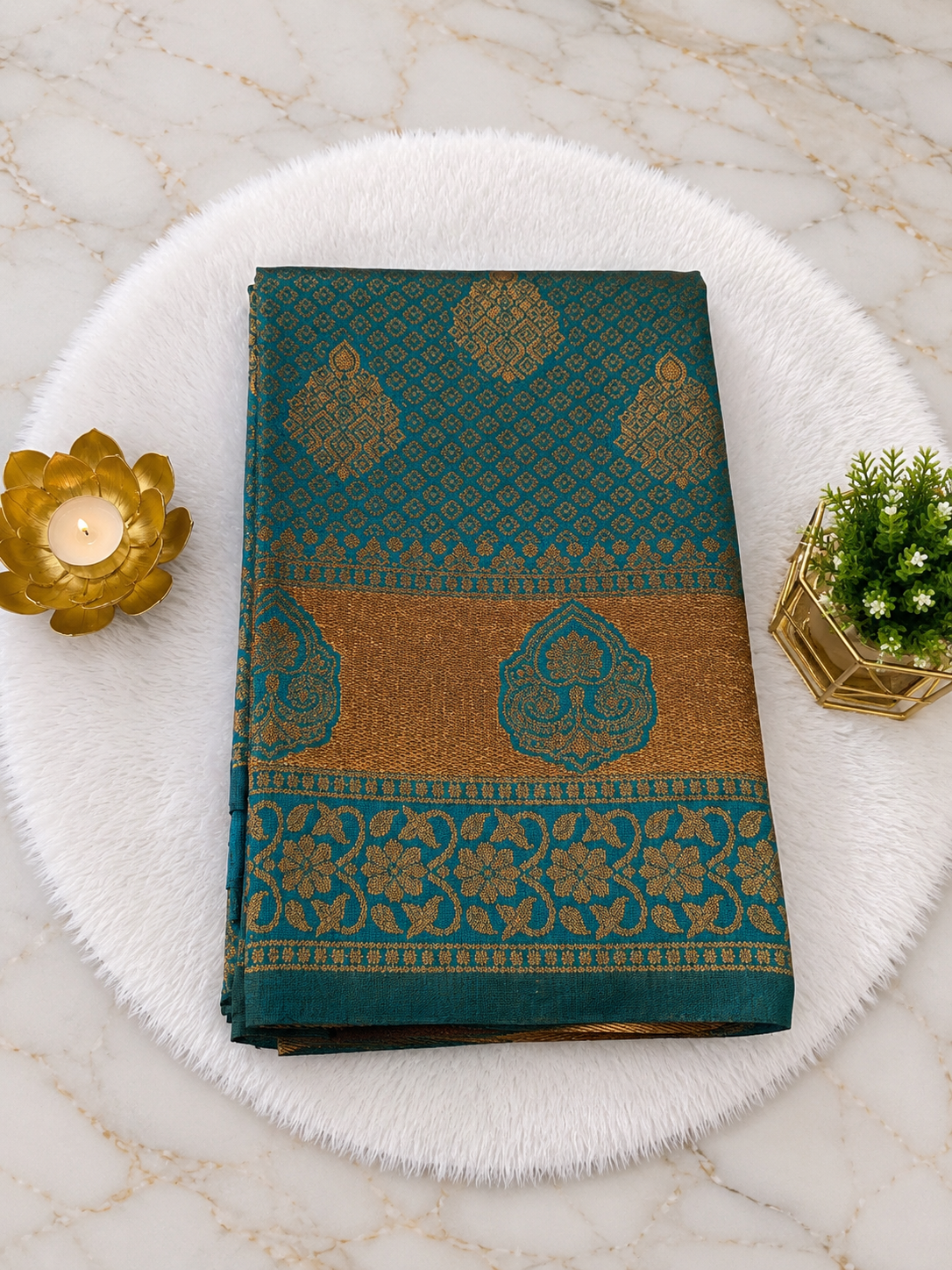 Premium Traditional Zari Woven Silk Saree with Rich Floral Border | ₹350/- | Sri Nandhini Tex