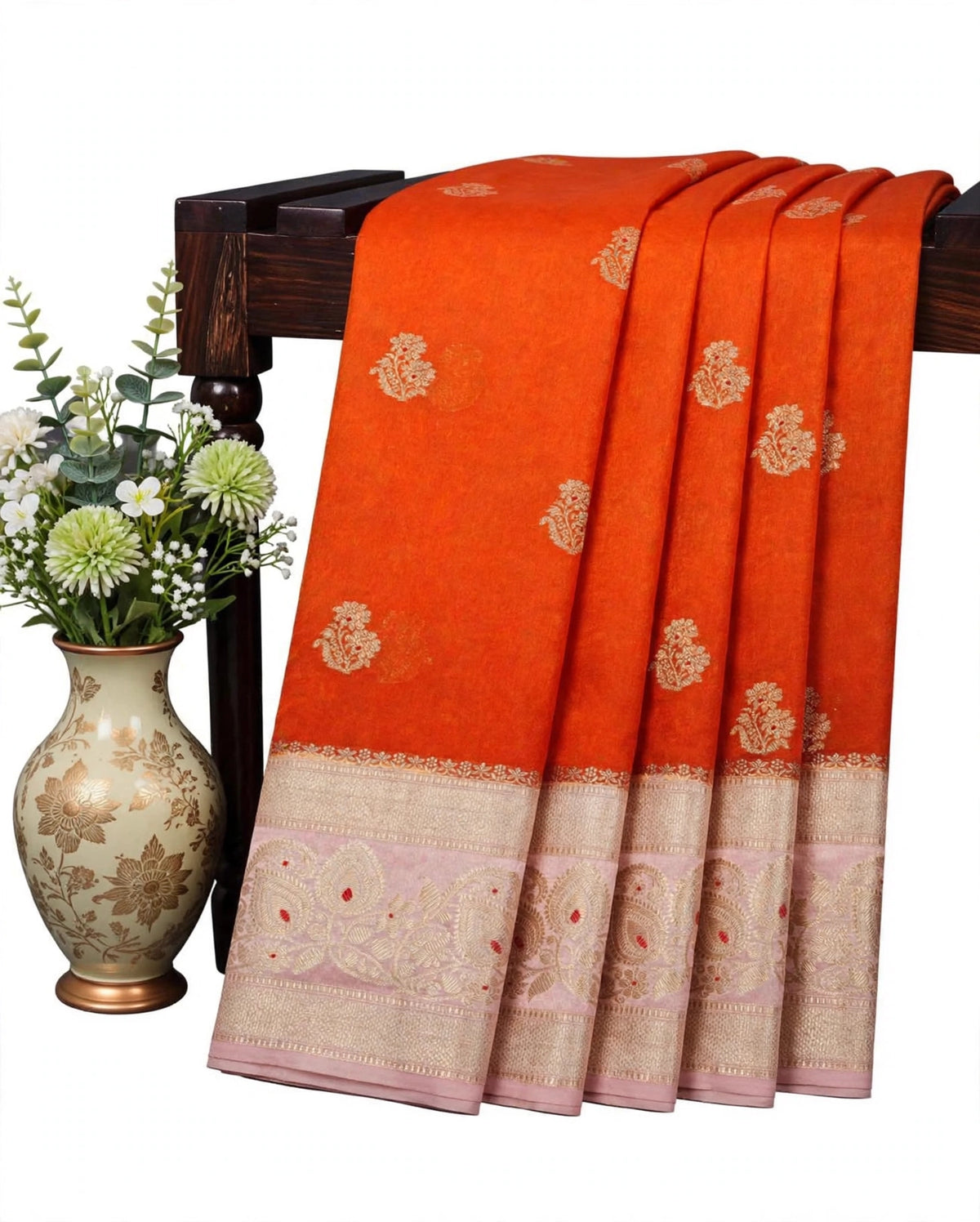 Premium Warm Silk Sarees | Trending Traditional Zari Butta Sarees with Rich Contrast Border | Wedding & Festive Collection