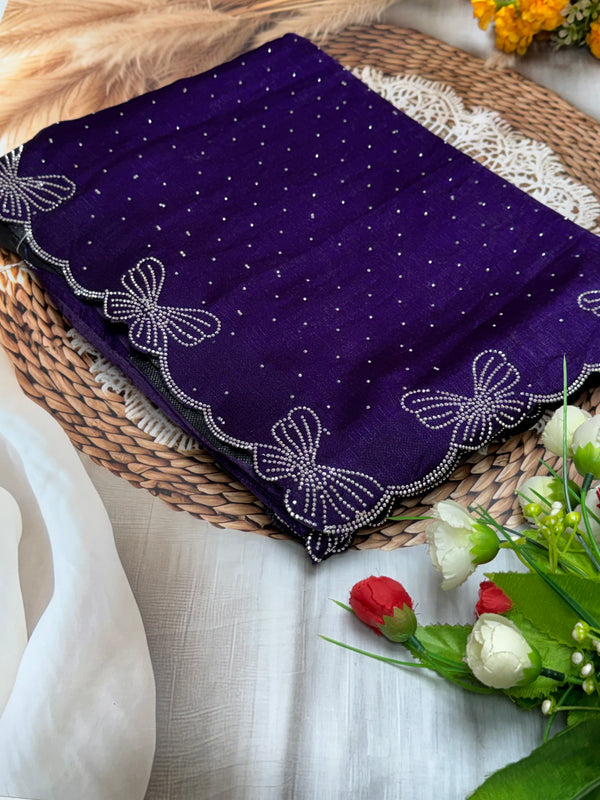 Butterfly Space silk saree