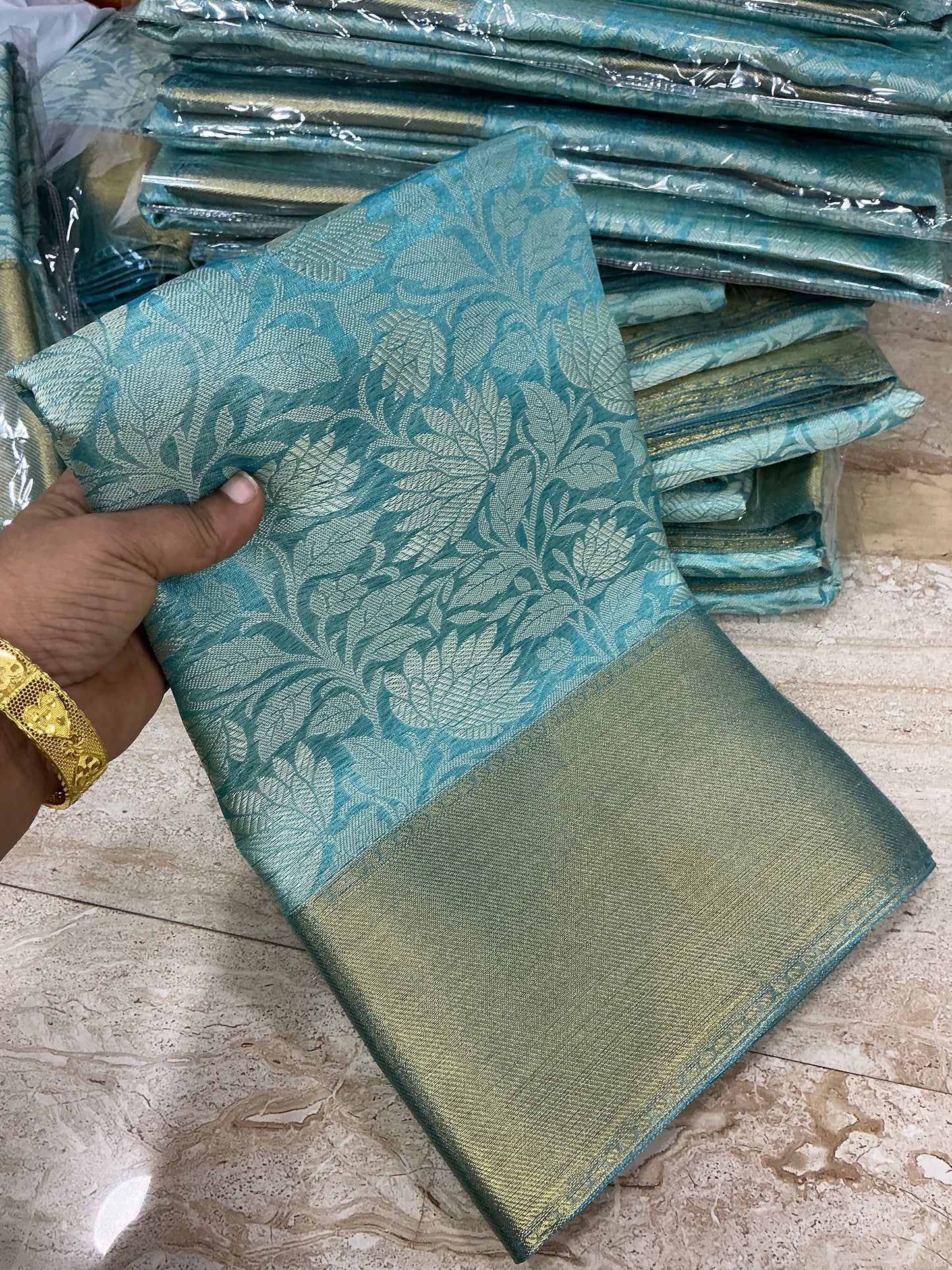 Premium Banarasi tissue silk sarees