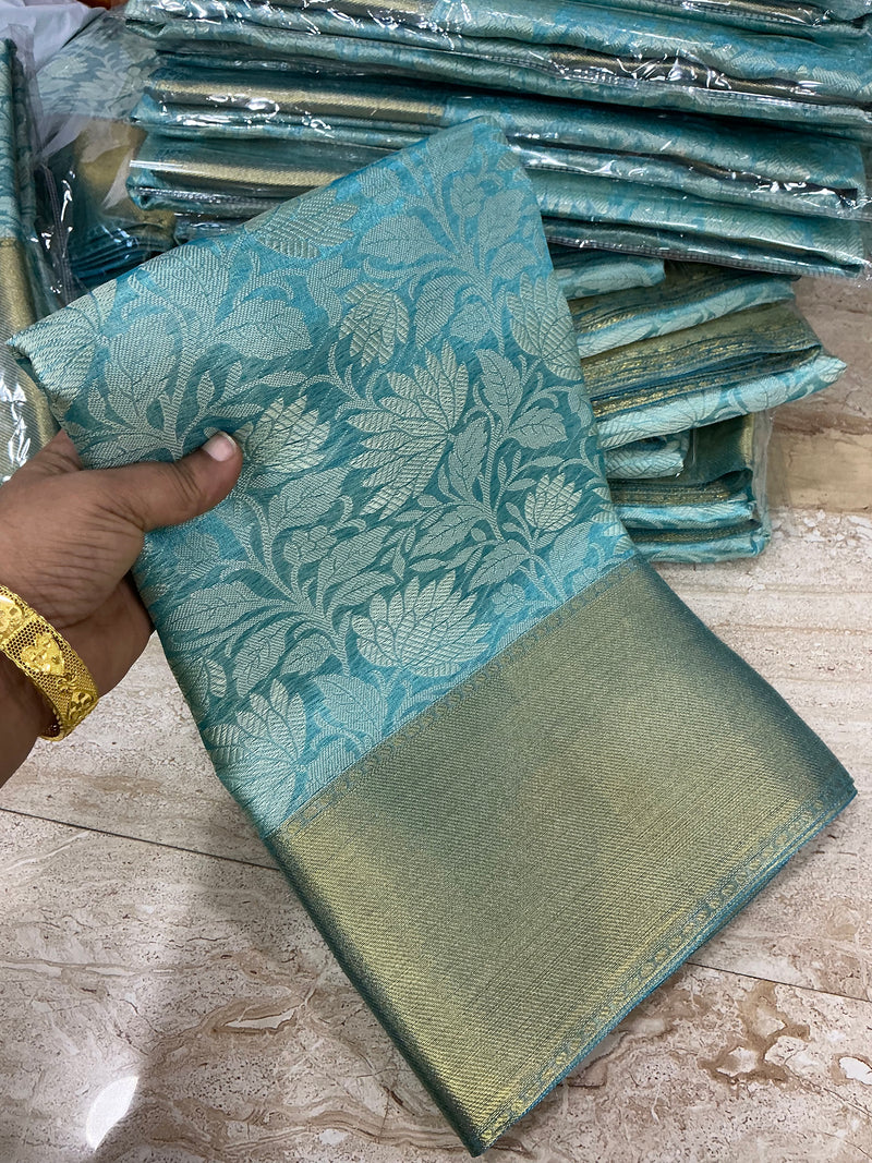 Premium Banarasi tissue silk sarees