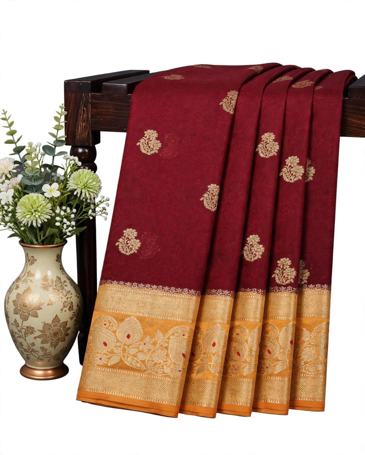Premium Warm Silk Sarees | Trending Traditional Zari Butta Sarees with Rich Contrast Border | Wedding & Festive Collection