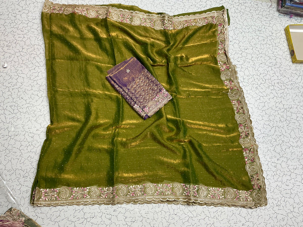 Space silk sarees