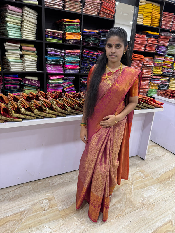 One gram gold saree