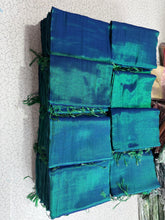 Premium khadhi tissue silk saree-peacock colour