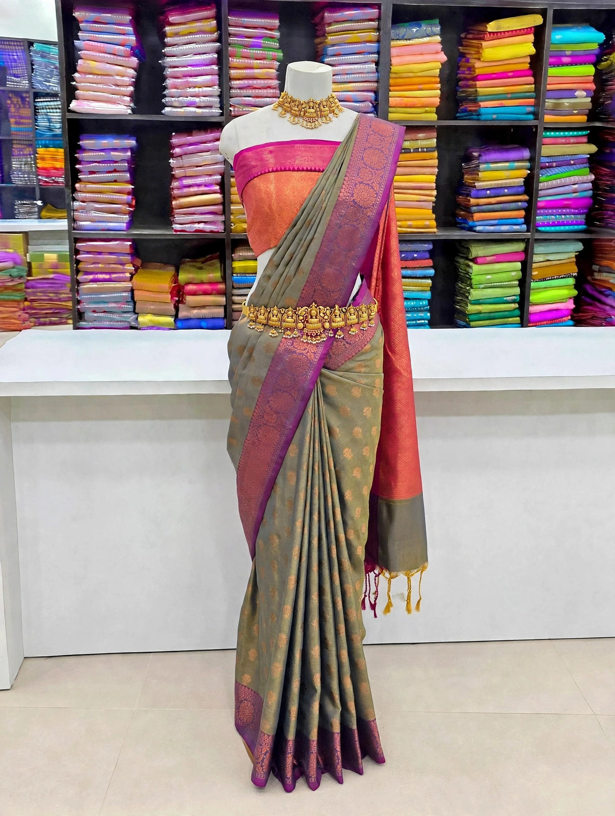 Premium Soft Silk Saree with Zari Buttas & Contrast Rich Pallu | ₹499 | Sri Nandhini Tex | SNTPSS499