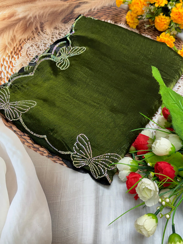 Butterfly Space Silk saree