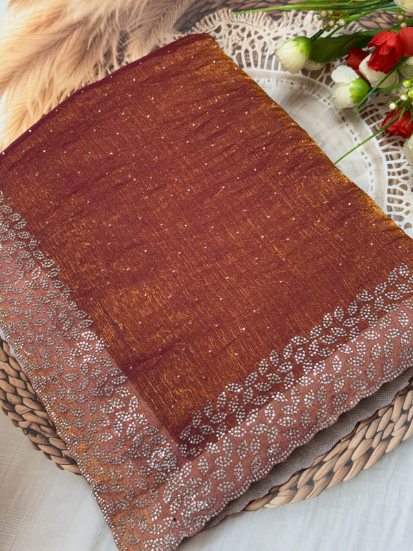 Trending space silk saree