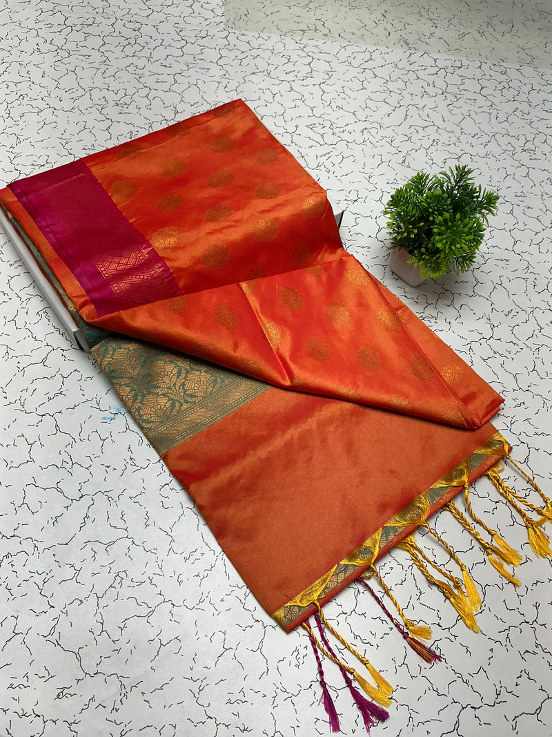 Premium semi Kanchipuram soft silk sarees