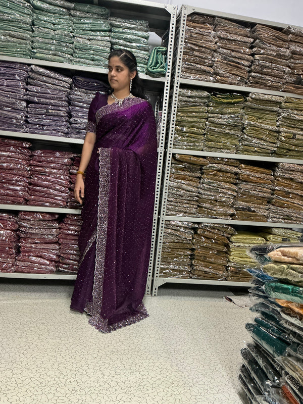 Diamond space silk sarees