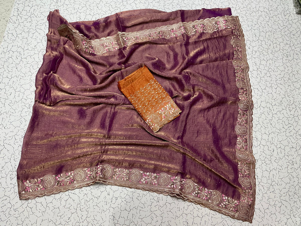 Space silk sarees