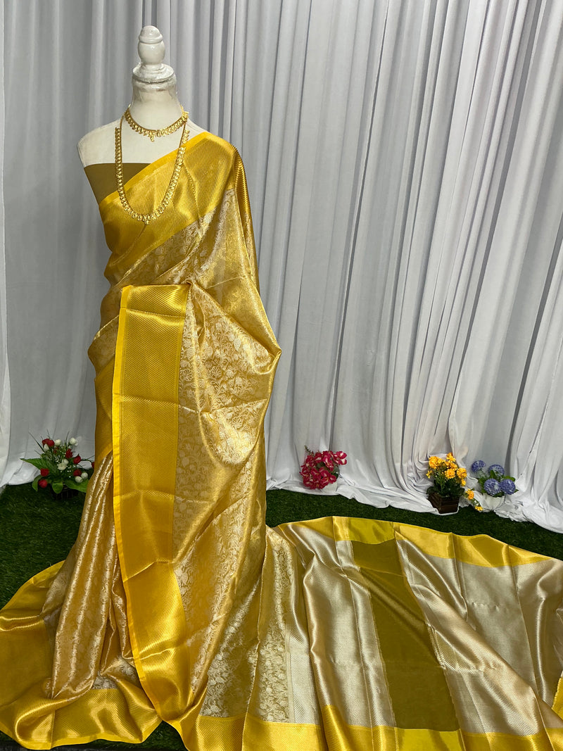 Premium Banarasi tissue silk sarees
