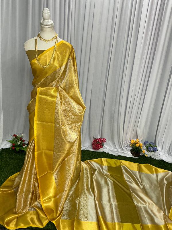 Premium Banarasi tissue silk sarees