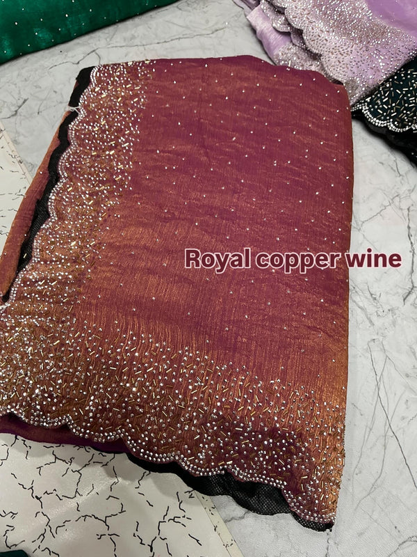 Diamond Space silk saree