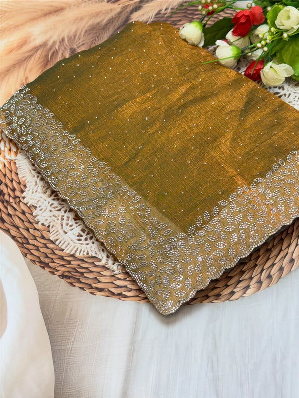 Trending space silk saree