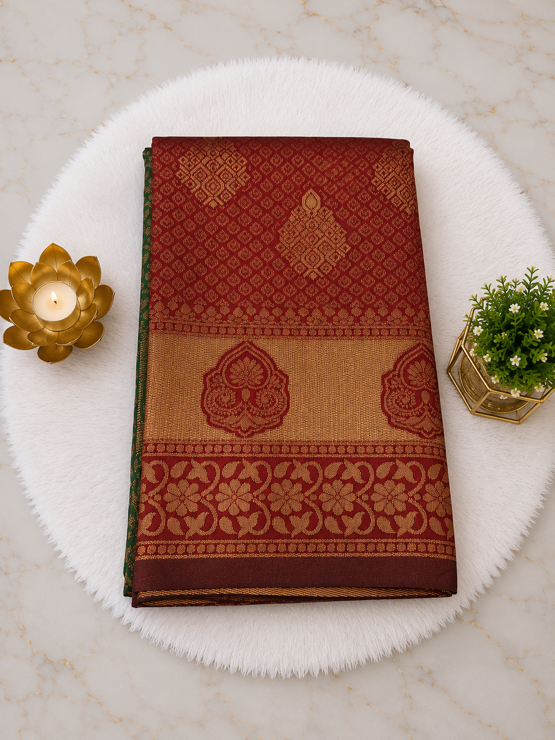 Premium Traditional Zari Woven Silk Saree with Rich Floral Border | ₹350/- | Sri Nandhini Tex