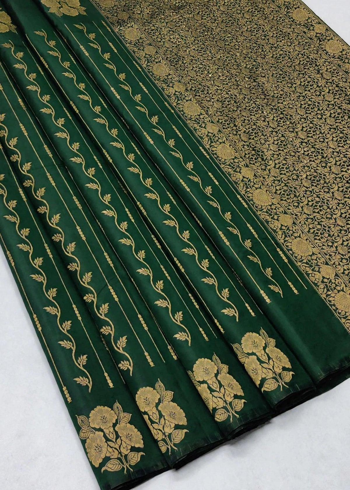 Trending Premium Soft Silk Saree with Golden Zari Floral Weaving & Rich Pallu | ₹550 | Sri Nandhini Tex | Product Code: SNTSS550