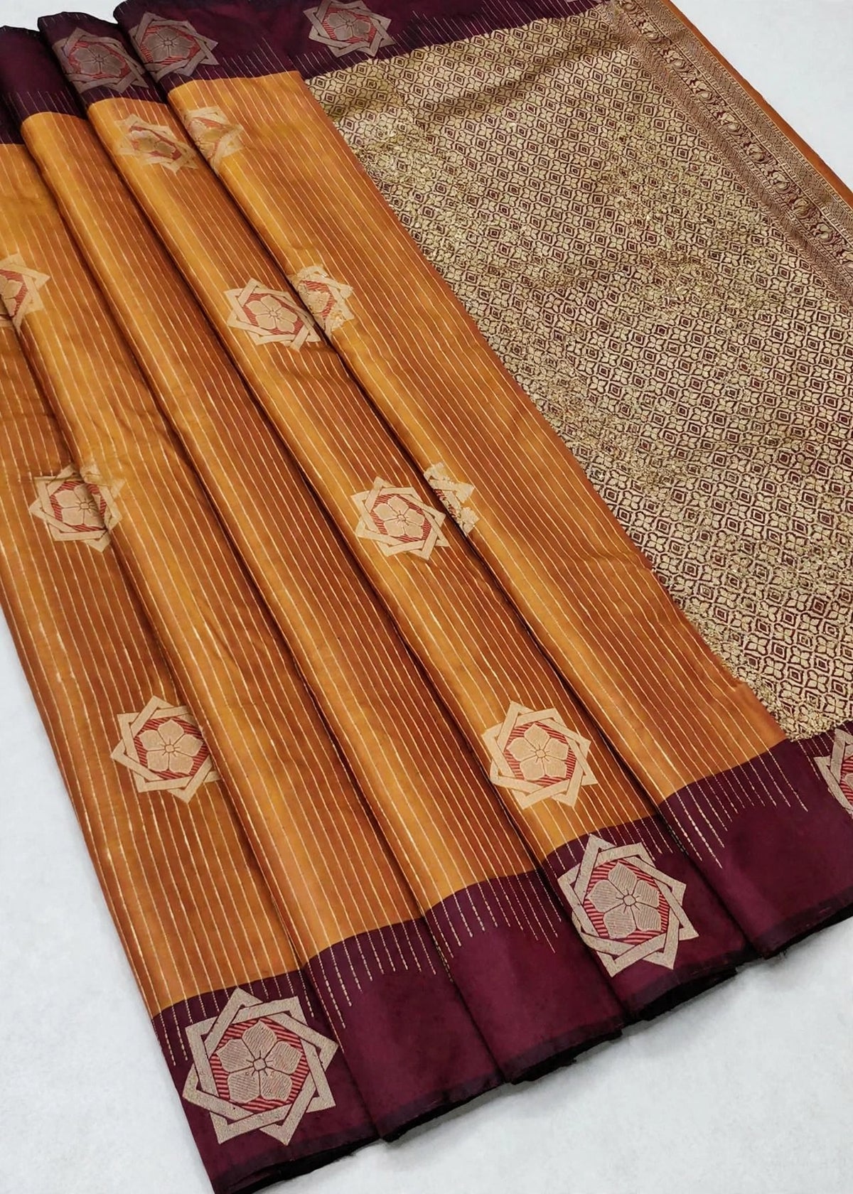 Premium Kanchi Luxury Soft Silk Saree with Rich Zari Butta & Grand Woven Pallu | Sri Nandhini Tex | SNTPKSS008