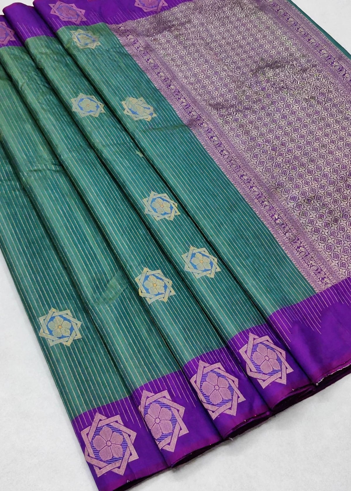Premium Kanchi Luxury Soft Silk Saree with Rich Zari Butta & Grand Woven Pallu | Sri Nandhini Tex | SNTPKSS008
