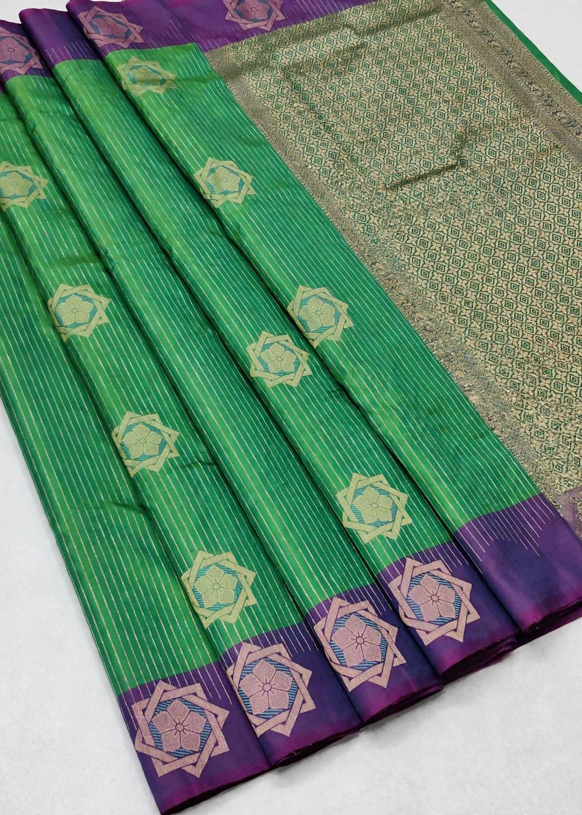 Premium Kanchi Luxury Soft Silk Saree with Rich Zari Butta & Grand Woven Pallu | Sri Nandhini Tex | SNTPKSS008