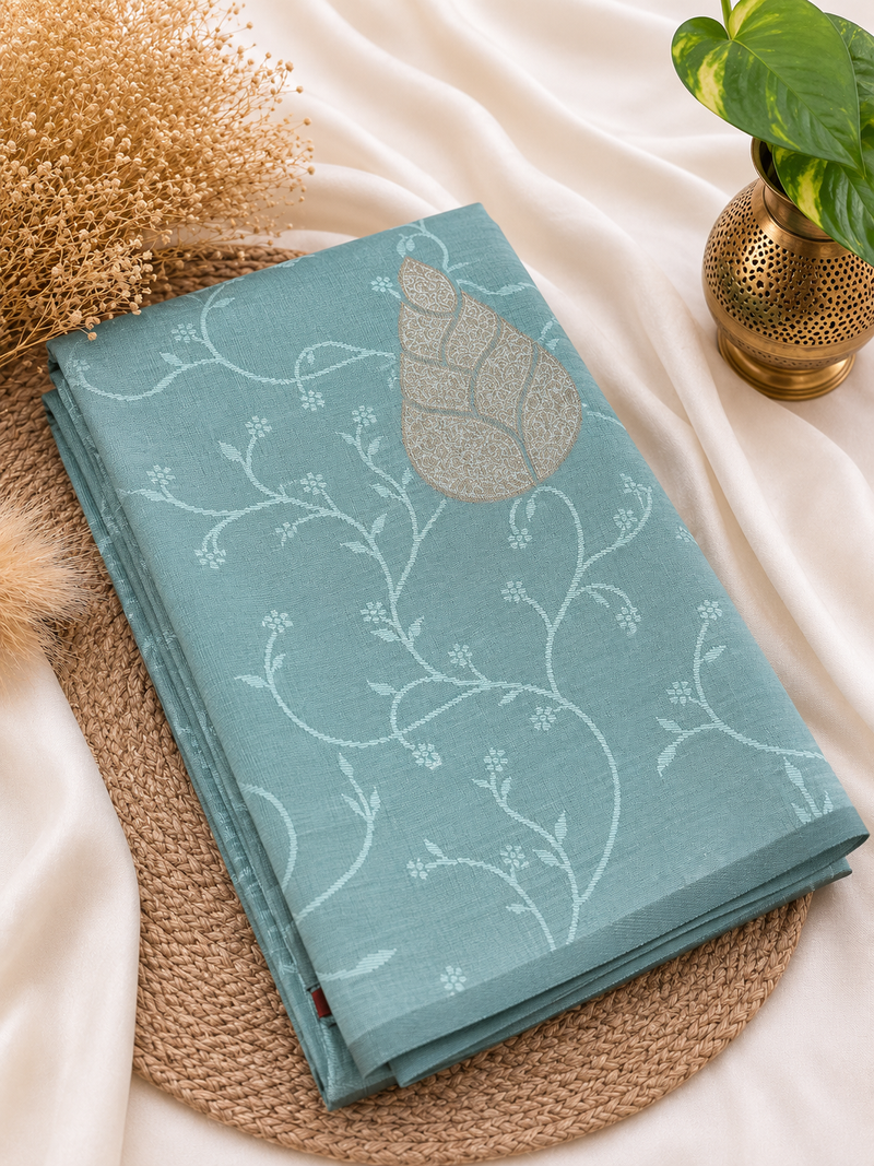 Soft Silk Saree | Mist Blue | Hot Offer @ ₹399 | Elegant Festive Wear | Soft & Graceful Finish | Sri Nandhini Tex | Code: SNTPAOS02