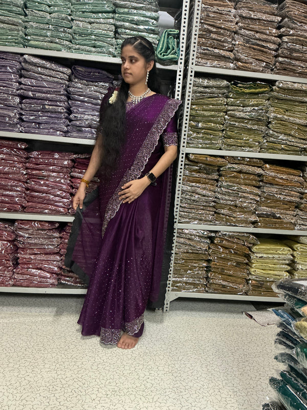 Diamond space silk sarees