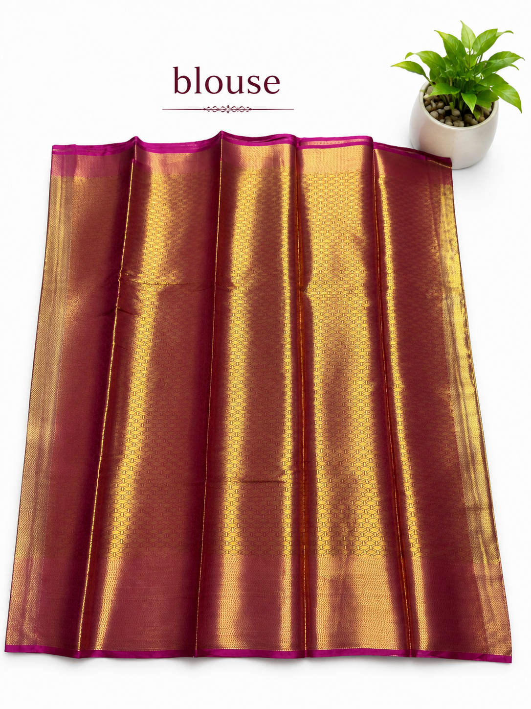 Jyothika Trendy Saree | Gold Zari Weaving | Contrast Border | Matching Blouse | Code: SNTJS001