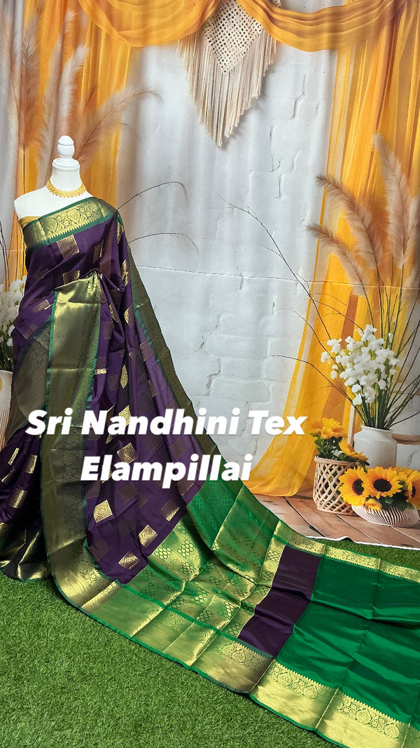 Premium semi Kanchipuram soft silk sarees