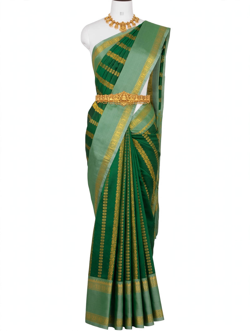 Vaira Oosi Soft Silk Saree – Rich Gold Zari Collection | Sri Nandhini Tex