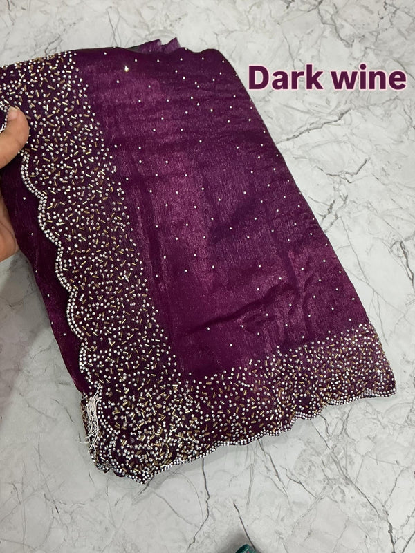 Diamond space silk saree