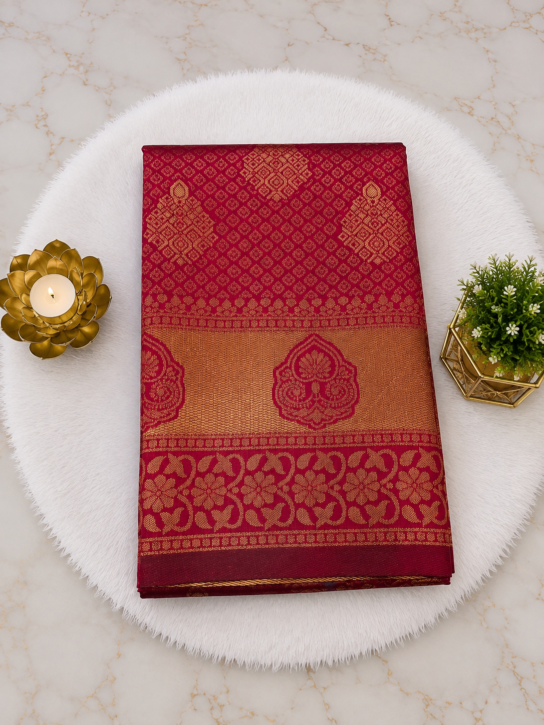 Premium Traditional Zari Woven Silk Saree with Rich Floral Border | ₹350/- | Sri Nandhini Tex