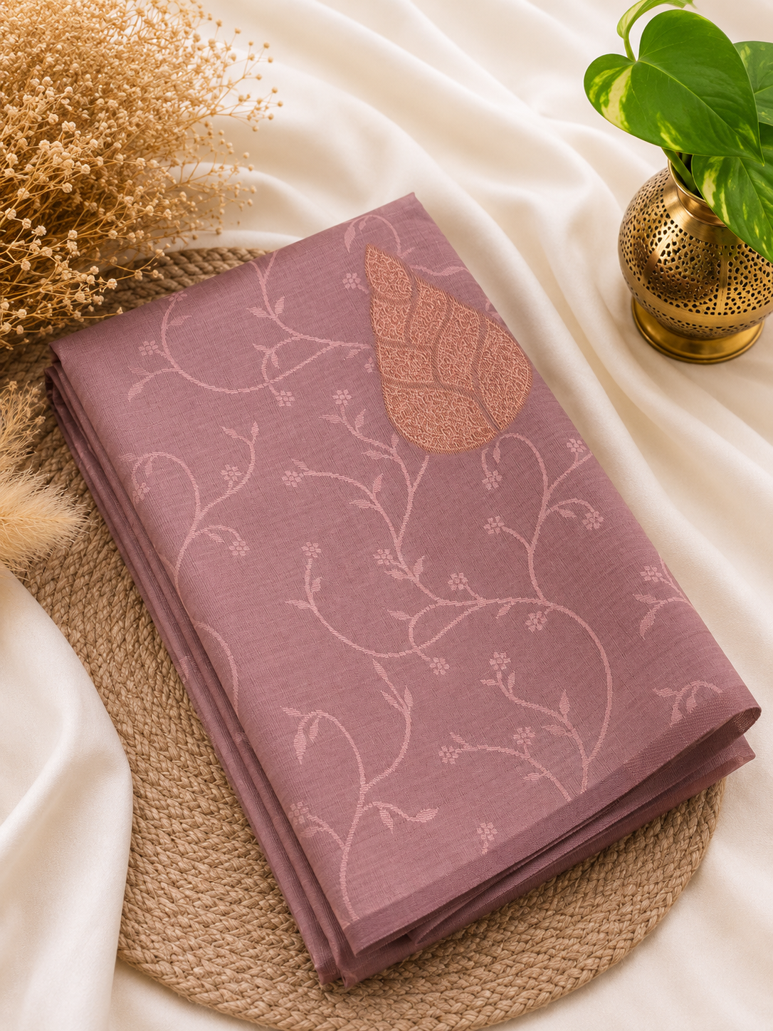 Soft Silk Saree | Dusty Rose | Hot Offer @ ₹399 | Elegant Festive Wear | Soft & Graceful Finish | Sri Nandhini Tex | Code: SNTPAOS04