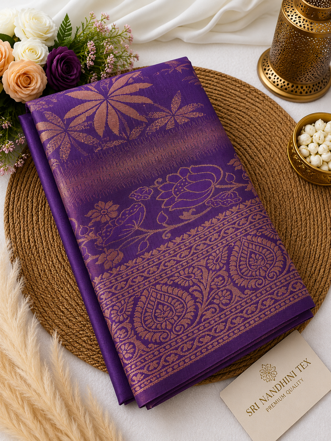 Latest Semi Kanchi Soft Silk Saree – Royal Blue with Peacock Blue Rich Pallu | Sri Nandhini Tex | SNTKS26