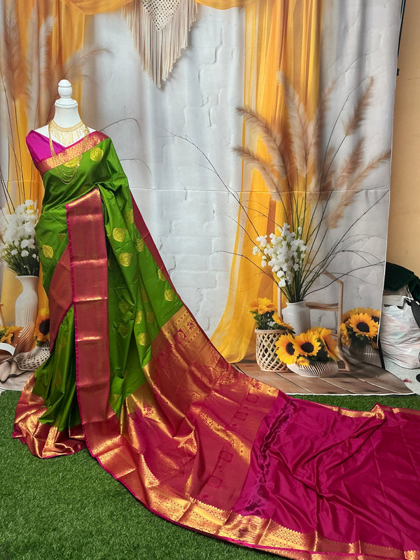 Premium Kanchipuram bridal soft silk sarees