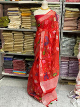 Linen digital soft cotton sarees