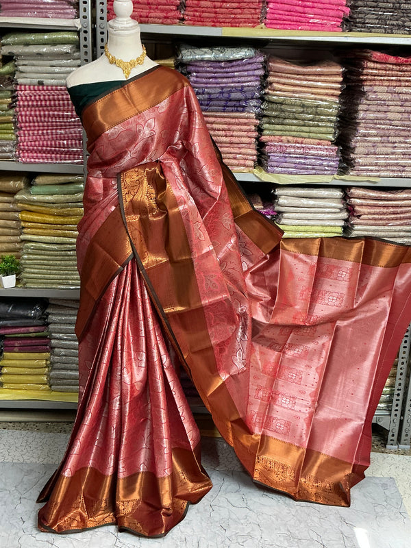 Semi Kanchipuram tissue bridal