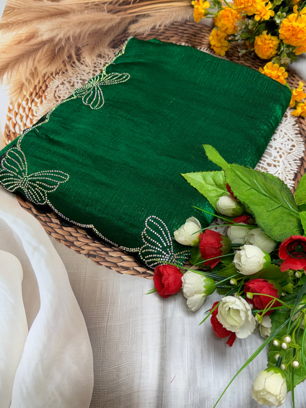 Butterfly Space Silk Saree