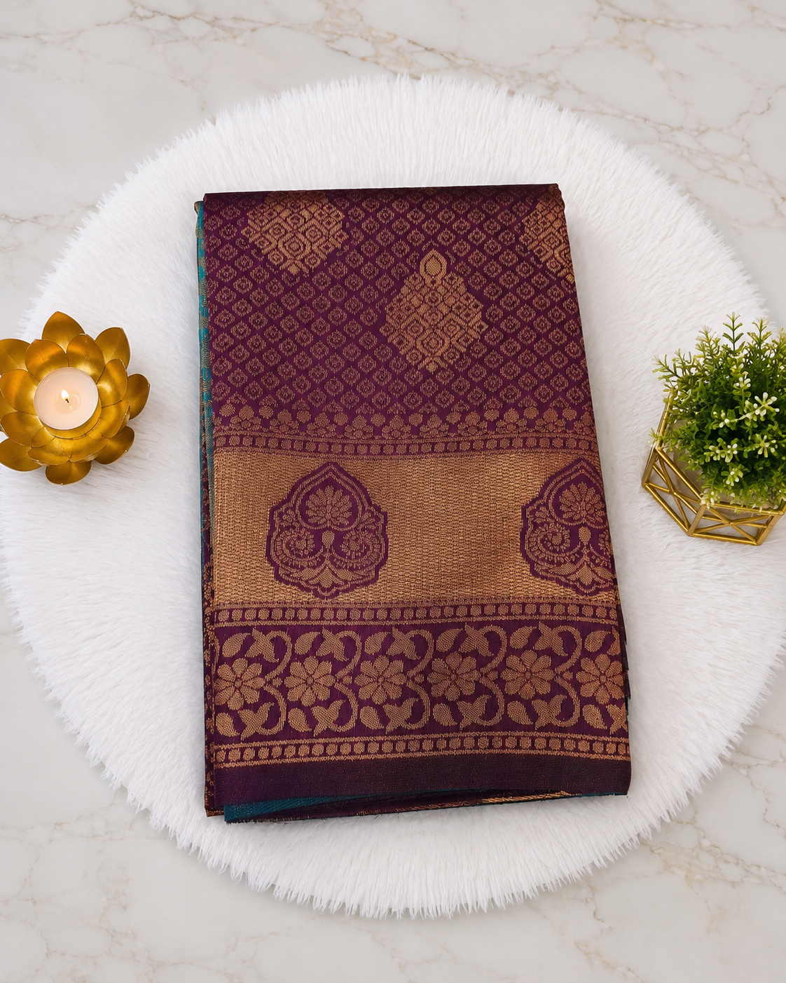 Premium Traditional Zari Woven Silk Saree with Rich Floral Border | ₹350/- | Sri Nandhini Tex