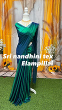 Premium khadhi tissue silk saree-peacock colour